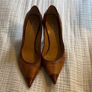 Casadei Women's Tan and Brown Leather Heels